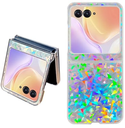 Fourmor Coque de téléphone pour Motorola Razr 50 /Razr 50 Ultra – Coque de téléphone Pliable à Motif Laser – pour Motorola Razr 50 /Razr 50 Ultra Coque de téléphone pour Moto RAZR 2024