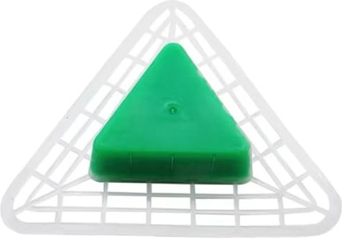 Urinal Deodoriser Triangle Plastic Block for Restrooms Offices | Green Anti-Splash, Easy-Install, Easy-Clean, Odour Protection for Urinals in Offices and Restrooms