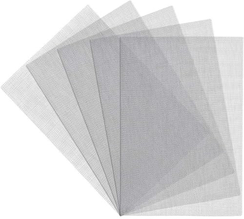 HANFCO® 5pc 25x30cm 20 Mesh Metal Wire Mesh Sheet, Stainless Steel Wire Mesh, Filter Fly Mouse Insect Rat Blocker Cat Galvanised Fine Wire Mesh Panels, Rodent Mesh