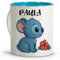 LolaPix Taza Infantil PERSONALIZABLE. Regalos de Comunion para Niña. Regalo para Niña Comunion. Vaso Infantil Personalizado. Taza Personalizada Nombre. Vaso Personalizado Niño. Koala Feliz 330ml