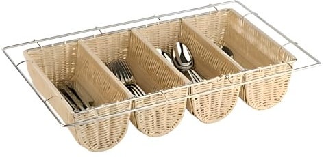 Stalwart M11965 Poly Rattan Cutlery Basket