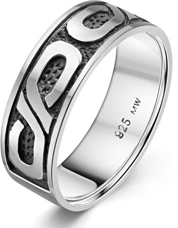 Materia Herren Bandring Silber 925 Unendlichkeit antik SR-131-62