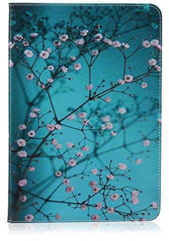 Housse pour Samsung Galaxy Tab A 9.7(SM-T550/T551/T555), Etui PU Portefeuille en Cuir Fonction Etui Flip Cover pour Samsung Galaxy Tab A 9.7