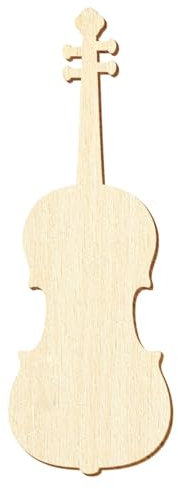 Holz Violine - Deko Zuschnitte 5-50cm, Größe:5cm, Pack mit:1 Stück