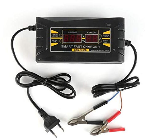 CHF Chargeur Batterie Rapide Intelligent Automatique Complet pour Voiture/Moto 12V