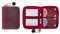 Melia Games Spielkarten Set Deluxe - Hochwertiges Karten-Etui aus feinstem Leder - komplettes Set inklusive 2 Spielkartendecks, Notizblock und Bleistift (Vintage Edition - Smoky Fire)