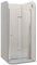 Moments of Glass Mampara de ducha puerta plegable rango de ajuste de 88-92cm altura: 195 cm de vidrio transparente templado de seguridad de 6mm perfiles de aluminio chrome – DK822
