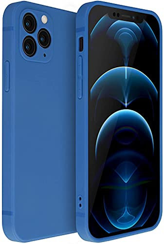 Liquid Silicone TPU Gel Case Rubber Cover For Apple iPhone 12 Mini (Blue)