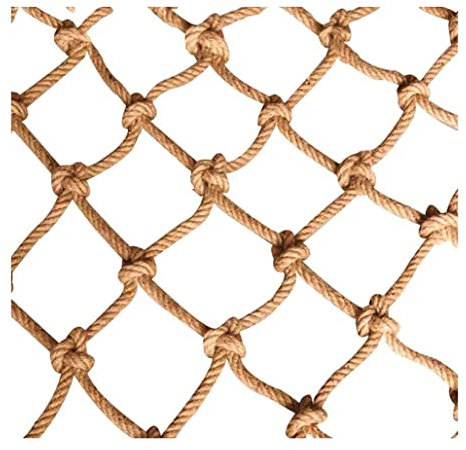 FANFEIFEI Outdoor-kletternetz Für Kinder Hanf Seil Sicherheitsnetz Anti-Fall Für Geländer Treppen Balkon Baumhaus Spielplatz Garten Netz Indoor Dekoration Cargo Netz Durchmesser 4mm Gittergewebe 10cm