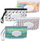 SANNIX 4 Stück Feuchttücher Tasche für Babys,Feuchttücher Tasche für Unterwegs,Wiederverwendbar Wet Wipe Tasche,Baby Feuchttuchspender,feuchttücherbeutel für babys Tragbar(Dots)