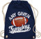 Shirtracer Turnbeutel Rucksack - American Deko Superbowl Party - Any given Sunday mit Football weiß - Unisize - Navy Blau - turn sackerl american+football+tasche footballfans juterucksäcke tasche