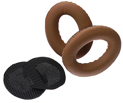 vhbw Almohadillas oídos de Repuesto Compatible con Bose QuietComfort 15, 2, 25, 35 Auriculares, Cascos - Negro/Caqui
