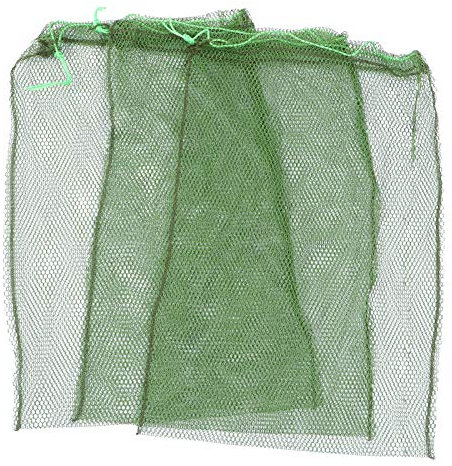 Sewroro 3 Pieces Fishing Net Bag Catch Fish Grid Crab Bags Camping Cord Bag for Fish Lobster Crabs (Random Colour)