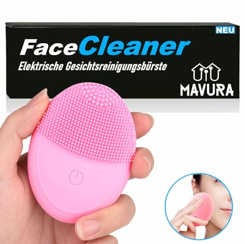 FaceCleaner elektrische Gesichtsreinigungsbürste Gesichtsreiniger, Ultraschall Gesichtsbürste Silikon Gesichts Massage Peeling Bürste