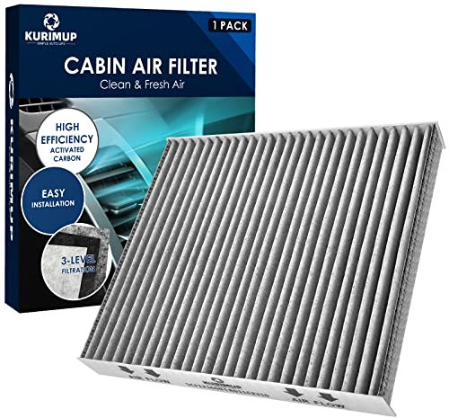 KURIMUP Filtro dell'aria per abitacolo di alta qualità con carbone attivo, ricambio per CF12160, adatto per Hyundai Tucson/Veloster N/Venue/Veloster/Kona, Kia Soul/Sportage.