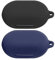 Msiall Silicone case compatibile con Oppo Enco buds, [Supporta la ricarica wireless] [Custodia protettiva antiurto] Simpaticodi cartoni 3D black blue
