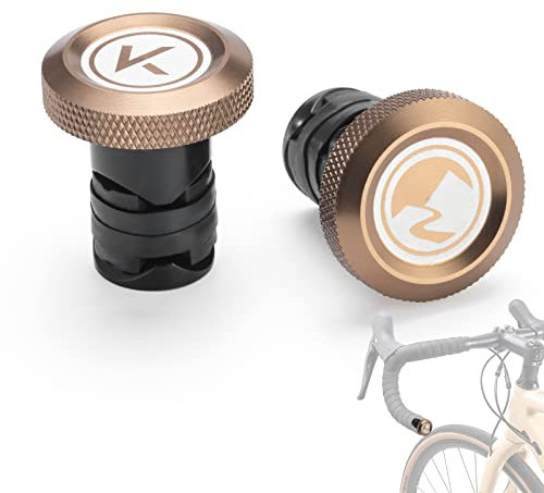 ROCKBROS Road-to-Sky Fahrrad Lenkerstopfen Endkappe Lenker Bar End Plugs aus Aluminiumlegierung 2 Stück für Rennrad, MTB