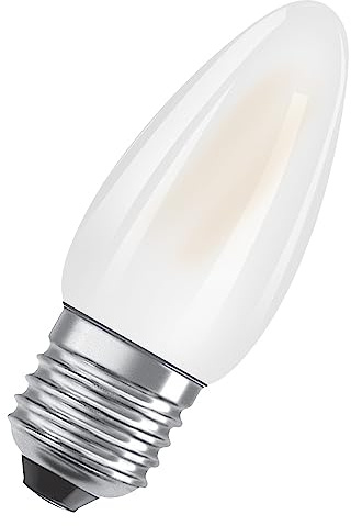 OSRAM LED Star Classic B25 LED Lampe für E27 Sockel, Kerzenform, mattes Glas, 250 Lumen, warmweiß (2700K), Ersatz für herkömmliche 25W Glühbirnen, nicht dimmbar, 1er-Pack, White