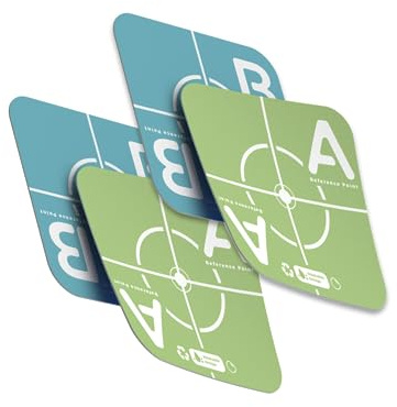 4pcs Laser Target Plate Card, Lavable 100+ Fois, se Colle sur Toutes Les Surfaces, Mur, béton, Bois, Verre…