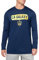 adidas Men's Foreplay Long Sleeve T-Shirt, Team Navy Blue/La Gallaxy, M