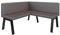FURNISTAR Eckbank Akiko Metal A - Eckbankgruppe für Ihrem Esszimmer, Küche modern, Sitzecke, Essecke. Perfekt für Küche, Büro und Rezeption. Solide und Starke Verarbeitung. (130x130-Soft30)