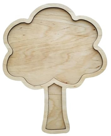 Genérico Bandeja sensorial de Madera,Bandeja de Arena | Bandeja de clasificación de conteo de Patrones únicos de Madera | Juguetes de Aprendizaje y didáctico, fomenta el Desarrollo sensorial