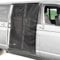 Van Schiebetür Magnetisches Fliegengitter Schwarz Mesh Moskitonetz Sonnenschutz mit Reißverschluss, Auto Camping Netz Heckklappe Schatten, für Wohnwagen Wohnmobil Camper Seitentür (XL 175*150cm)