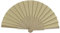 MAPIMANIA - Faltbare Bunte Fächer aus Holz und Stoff beige, Fächer Hochzeit faltbar, Spanischer Fächer, Japanischer Fächer, Zeremonie Gastgeschenk