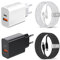 2Pack 25W Cargador Movil USB C y Cable para Samsung Galaxy A55 5G/A56 5G/A25 A35 A15 A16 A26 A36 A06 A05S A54 A53 A52 A34 A33 A23 A22 A14/S24 Plus/S23 FE S22 S21,iPhone 15 Enchufe Tipo C Carga Rapida