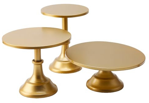 Buithafu Supporto per torte rotonde, 3 pezzi, 8 10 12 porta torte da dessert per matrimonio, compleanno, baby doccia