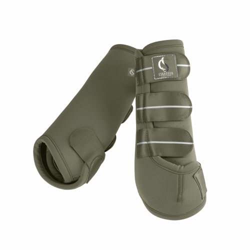 Eskadron Gamaschen Dressurgamaschen Beinschutz Pro Dressage vorne Classic Sports, Größe:Vollblut (Cob), Farbe:Dusty Olive