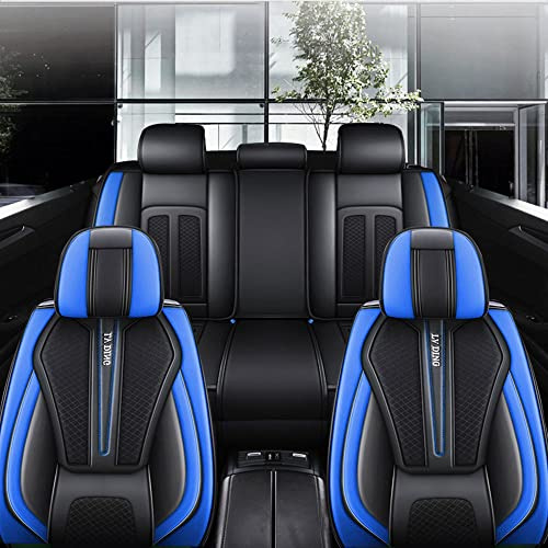 JoyRozTek Autositzbezüge Für Toyota Aygo | PU Leder Komplettset Auto-Schonbezüge, Airbag-freundlich, Autositzbezug Set