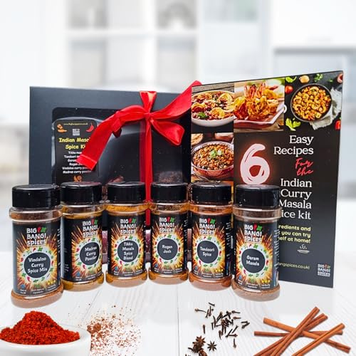 Indian Masala Spice Kit – 6 Bold Blends + Free Printed Recipe Guide