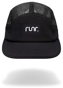 RUNR Doha Airflow Technical Running Hat Black