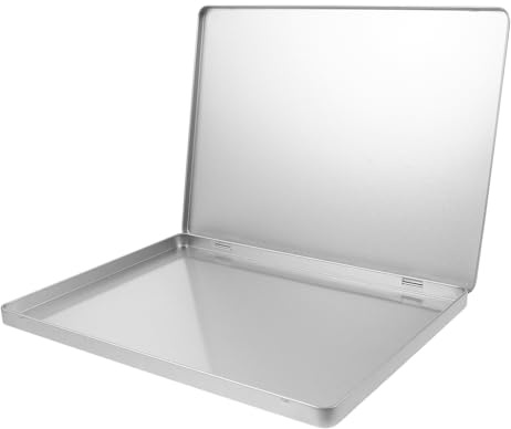 DIYEAH Aufbewahrungsbox Aus Eisen Mit Deckel FüR a4 Dokumente Und Fotos | Fotos Große Aufbewahrungsbox fürs Büro und Zuhause, Robuster Metall Organizer für Belege 23.00 X 12.00 X 1.50 Cm