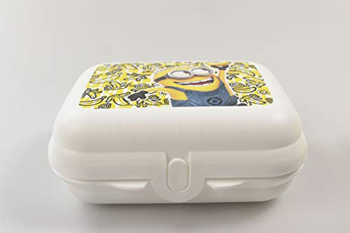 Tupperware to Go Twin Minions weiß Brotdose Box Behälter Größe 2 NEU