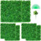 VEVOR Plantas Hiedra Artificial 50,8 x 50,8 cm Plantas Artificiales Decorativas 6 Piezas Estera de Seto Artificial de Boj con Espesor de 4 cm Jardín Vertical 100% PE Plantas Artificiales Colgantes