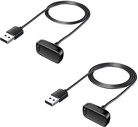 AWINNER Compatible with Fitbit Charge 5/Luxe Charger Cable,Replacement USB Charging Dock Stand for Fitbit Luxe Smart Watch 2 Pack