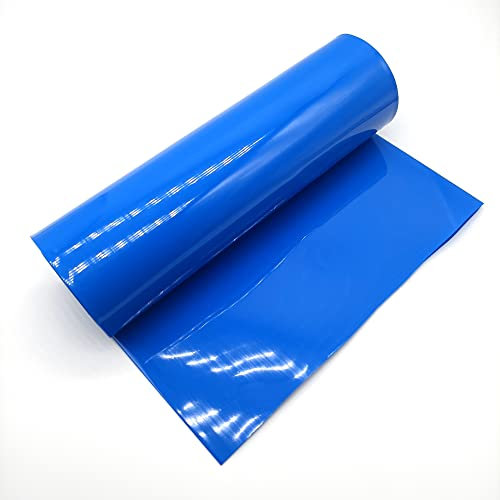 200mm(7.9in) Width PVC Heat Shrink Wrap Tube 18650 21700 26650 Lithium Battery DIY Battery Pack 3M(9.9ft) Length Blue