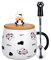 XinHuiGY Tasse à café en céramique avec couvercle et cuillère, motif vache mignon, cadeau pour femme, bureau, anniversaire, Noël, 480 ml (Vache)
