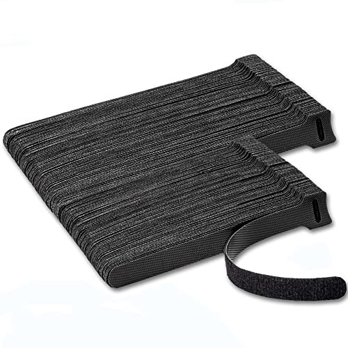 VENGABY 160 Stück Klett Kabelbinder, Kabelbinder klett, Klettbinder Klettverschluss, Kabel Klettband, Wiederverwendbare Klettkabelbinder 200mm/150mm, Kabelklett Kabelbinder Cable Ties für Home Office