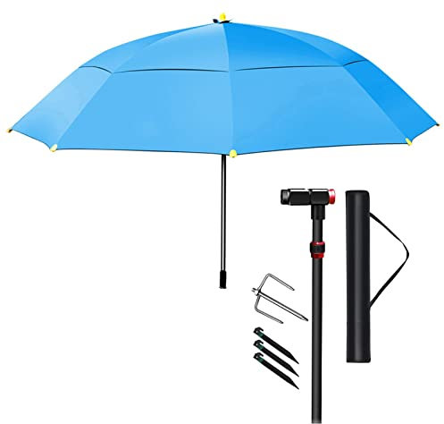 Sonnenschirm Angelschirm Regenfeste Sonnensegel - Faltbarer Mehrzweck-Sonnenschirm für den Garten mit 360 ° -Teleskopstange für Camping, Picknick, Golfplatz, Strandsonnenschutz good