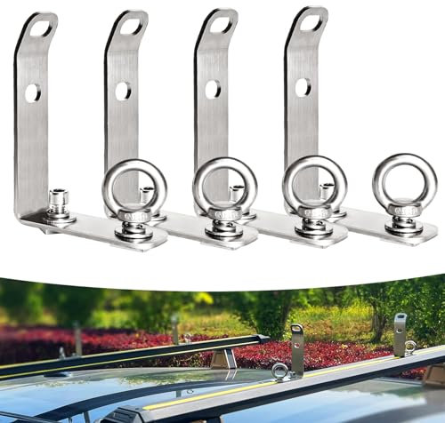 Yu Xin Load Stopper for Roof Rack Cross Bar,Aero Load Stops(Stainless Steel Material) t Slot roof Rack Accessories,Load Limiter, Ladder Rack,for Ladder Firewood Skis Snowboard Kayak (Stainless Steel)