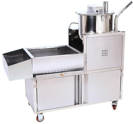 WAOCEO Popcorn machine Popcorn Machine Commercial Fully Automatic Gas New Spherical Gas Popcorn Machine Popcorn Machine Popcorn maker
