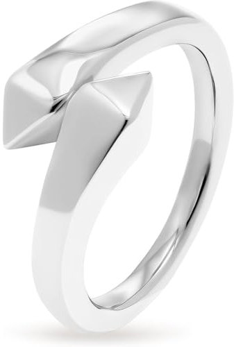 JETTE Damen-Damenring 925er Silber 63, Silber 32025591