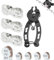 6-7-8 fach Schnellverschlussglied und Zangen, kompatibel mit Shimano und Sram für Fahrradkette | 3 Paare für 6-7-8-fach Ketten – Fahrradkettenglied | Für 6, 7, 8, 9, 10, 11, 12 Gänge geeignet.