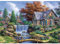 MEIYUDA Diamond Painting Landschaft, 5D Diamond Painting Erwachsene Kinder Hütte, DIY Set Erwachsene Diamant Painting Bilder, DIY Handwerk Malerei Kits für Home Wand Décor 40x30cm