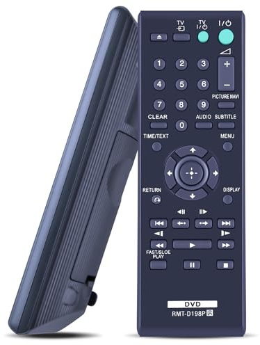 CLVIZCXOM RMT-D198P RMTD198P Remote Control Replacement Fit for Sony DVD Player DVP-SR120 DVP-SR170 DVP-SR320 DVP-SR350 DVP-SR360 DVP-SR370 DVP-SR405P DVP-SR750H DVP-SR750HP DVP-SR760H DVP-SR760HP
