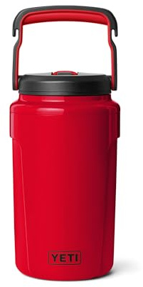 YETI Silo Half Gallon Insulated Straw Cap Water Jug – Leakproof, Lightweight Sports Bottle with Fence Hook Handle – Keeps Drinks Ice-Cold – Ideal for Gym, Sports & Tournaments, Rescue Red