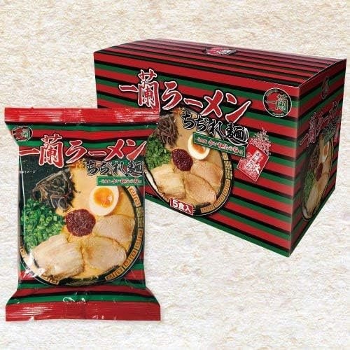 Japanese Populer Ramen ICHIRAN Instant Noodles 5 Meals Curly Noodles (Japan Import)